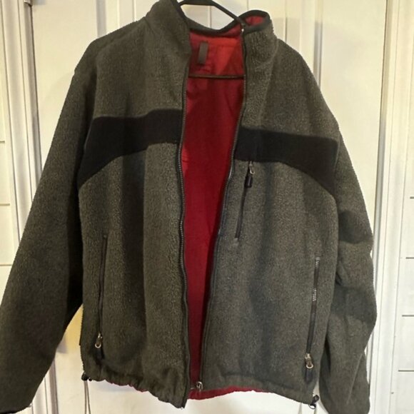 Vintage Abercrombie A92 Ski Jacket Winter Coat Fleece Lined Mens M Red Y2K - Picture 5 of 6